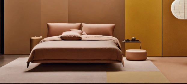 Luxurious Solid Double Bed With Piech Colour