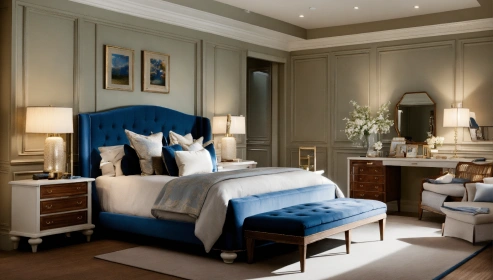 Kia King Bed In Lyon Walnut Finish With Lifton and Hydraulic Storage