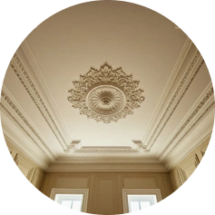 POP false ceiling providing a seamless finish in a bedroom