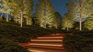 Modern terrace lighting design