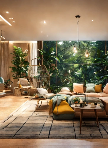 Contemporary livingroom With Sofa & Chairs