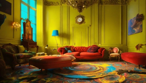 Cozy living room with electric fireplace ambiance