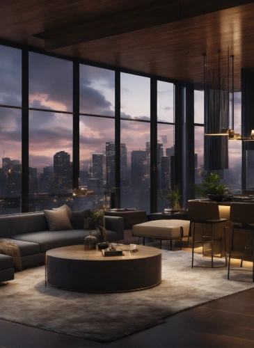 Industrial living room with rustic furniture and decor