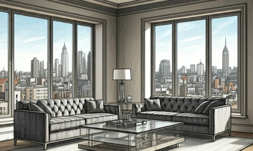 Rectangular Layout For Living Room