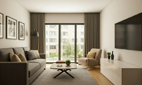 Space-saving multifunctional furniture for modern living rooms