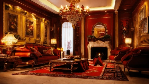 Timeless traditional living room with antique decor