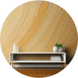 High-gloss paint finish with a smooth, reflective, and shiny surface