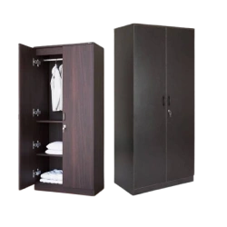 Classic two door wardrobe with internal drawers