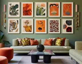 Gallery image of a sleek modern wall design with clean lines.