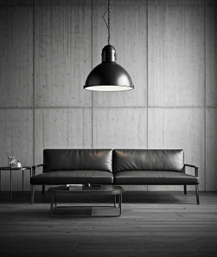 Industrial wall with exposed brick and concrete texture.