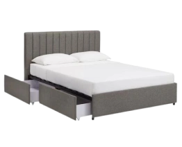 Storage double bed with spacious drawers for storage