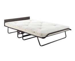 Space-saving folding double bed for compact living spaces