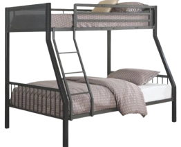 Modern bunk bed with storage and comfortable design