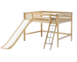 Modern loft bed with spacious storage and stylish design