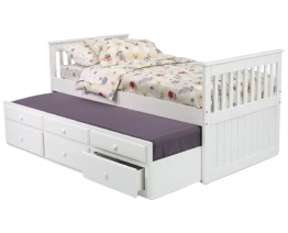 Trundle bed with storage, perfect for small spaces