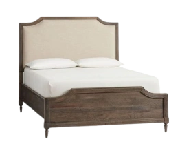 Durable wooden king-size bed with modern design for bedrooms