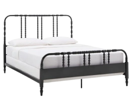 Durable Metal King Size Bed with Modern Design
