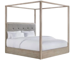Canopy King Size Bed with elegant design and sturdy frame